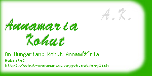 annamaria kohut business card